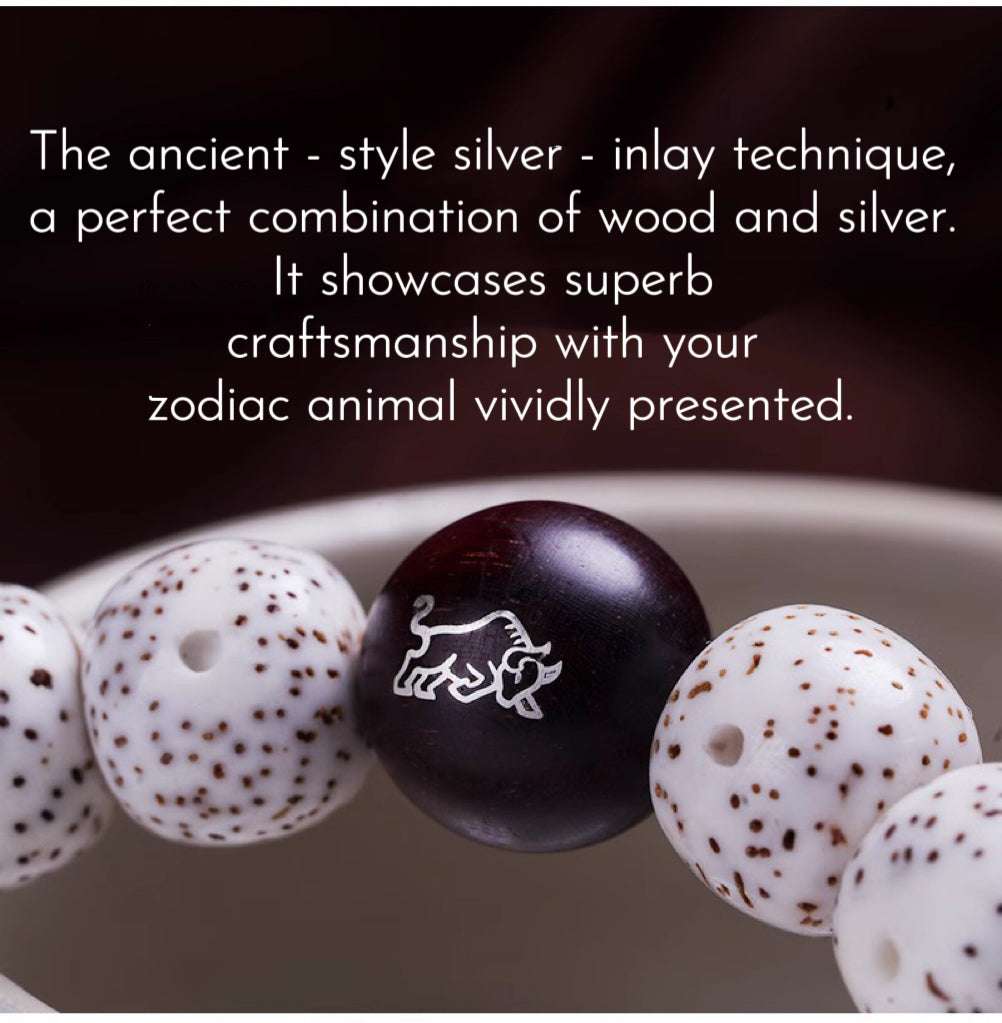 Handmade Bracelet Feng Shui Wealth Lucky Charm Spiritual Energy Crystal Protection Amulet Clear Moon, Sparse Stars, Large Blank Space, Unisex Buddhist Bead Jewelry - Oriental Culture Shop