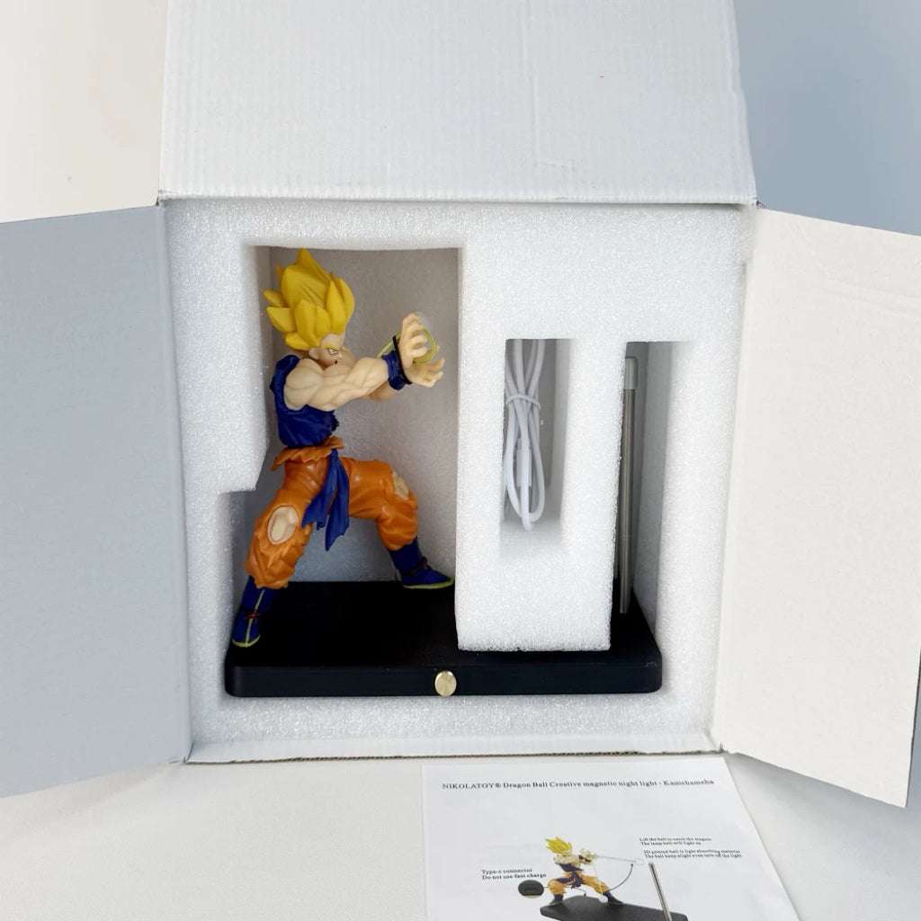 Dragon Ball Z - Inspired Goku Kamehameha Magnetic Atmosphere Lamp Model Decoration