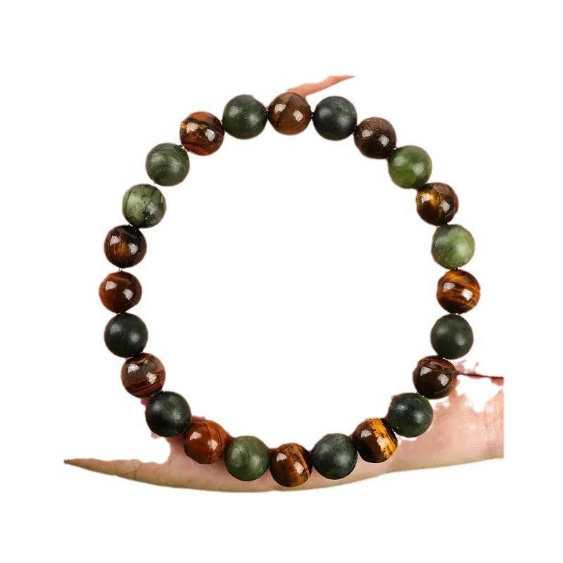 Bohemian bracelet Tiger Eye Stone bracelet - jewelry, symbol of wealth, with wind spa healing function. - Oriental Culture Shop