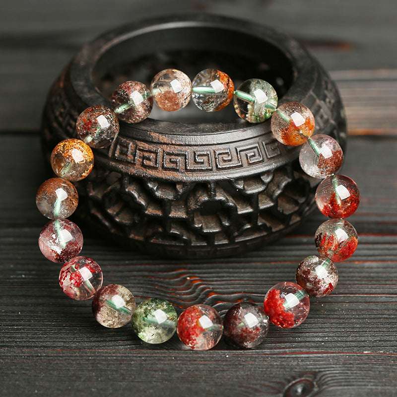 Wealth - Accumulating Green Phantom Single - Loop Bracelet! Four Seasons & Multicolor Phantom Lovers' Style with Basin Design - Oriental Culture Shop