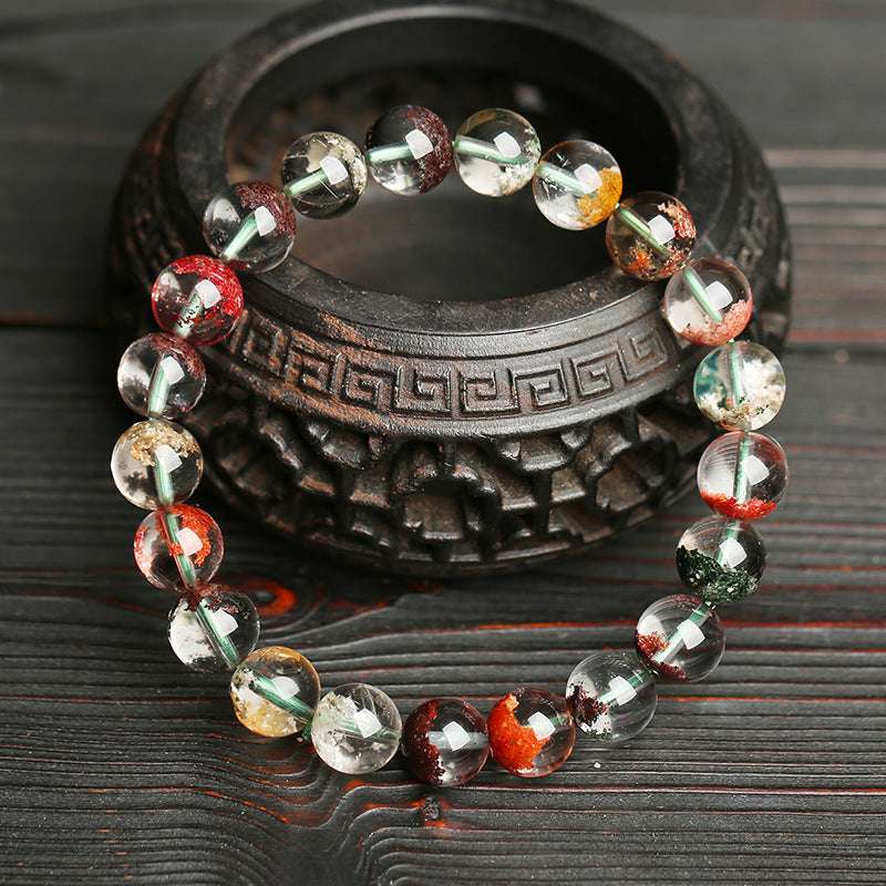 Wealth - Accumulating Green Phantom Single - Loop Bracelet! Four Seasons & Multicolor Phantom Lovers' Style with Basin Design - Oriental Culture Shop