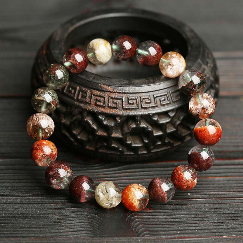 Wealth - Accumulating Green Phantom Single - Loop Bracelet! Four Seasons & Multicolor Phantom Lovers' Style with Basin Design - Oriental Culture Shop