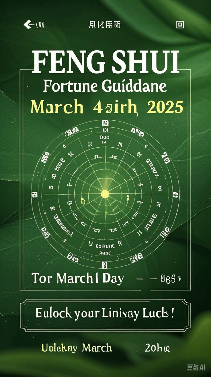 Feng Shui Fortune Guidance for March 4, 2025 (the Fifth Day of the Second Lunar Month): Unlock Your Luck!
