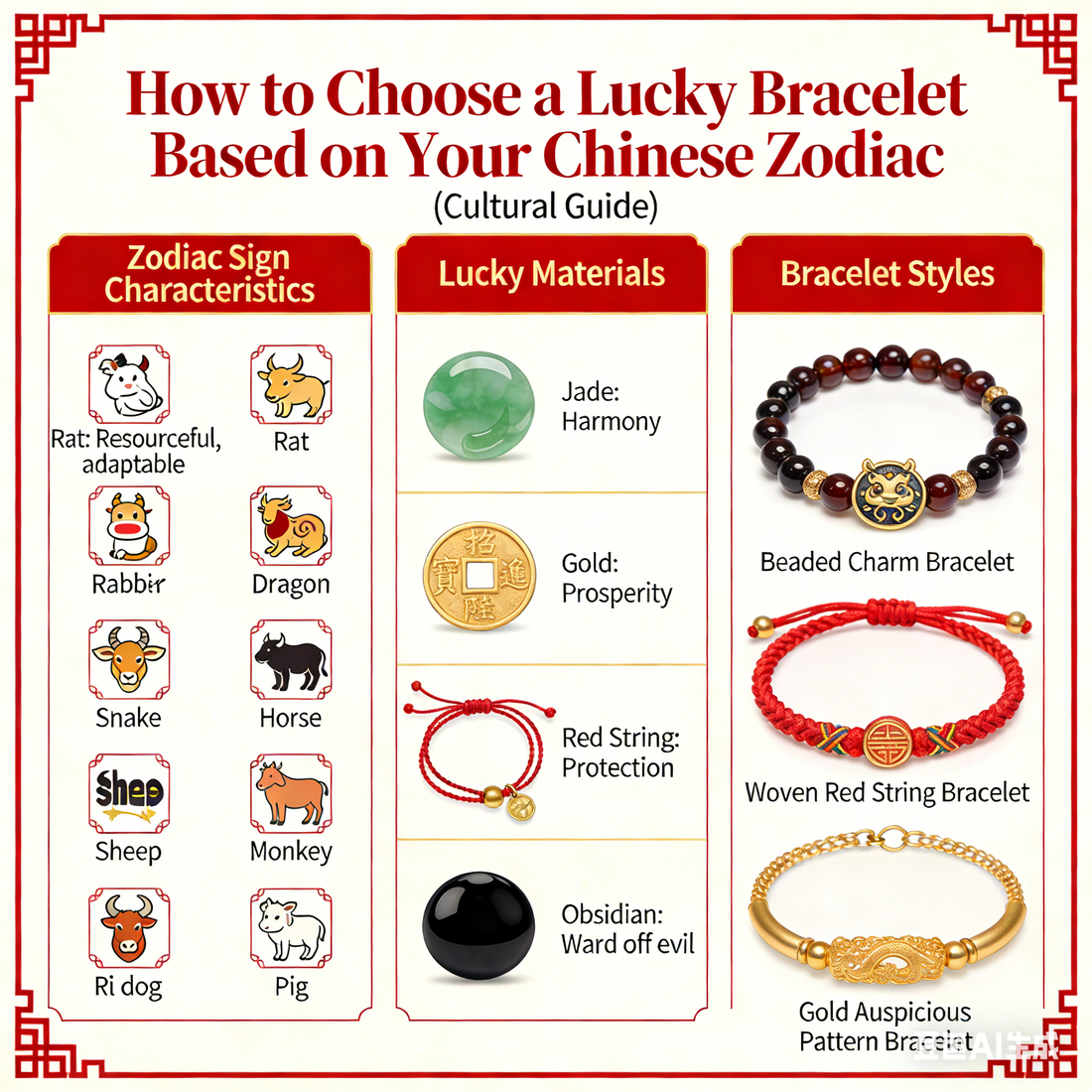 How to Choose a Lucky Bracelet Based on Your Chinese Zodiac (Cultural Guide)