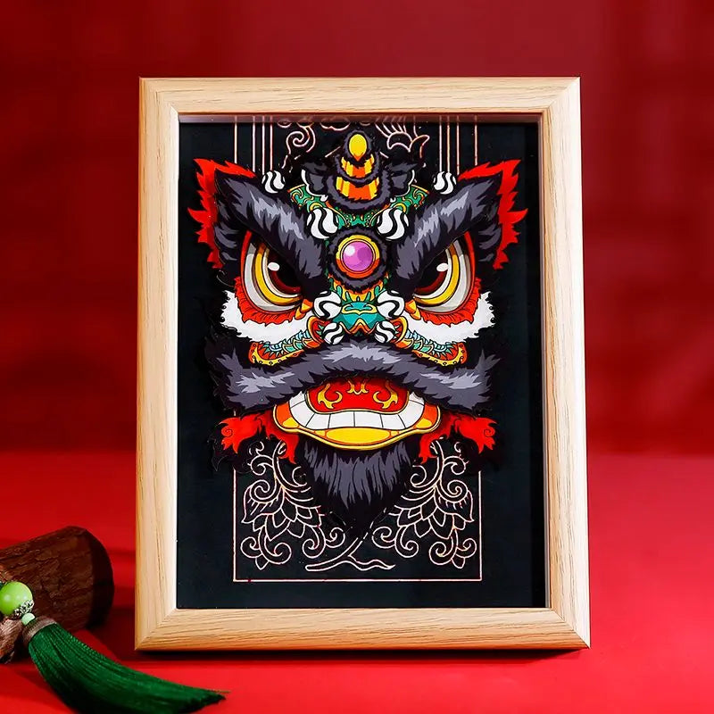 Chinese traditional paper carving handicrafts three-dimensional handwork Oriental Culture Shop