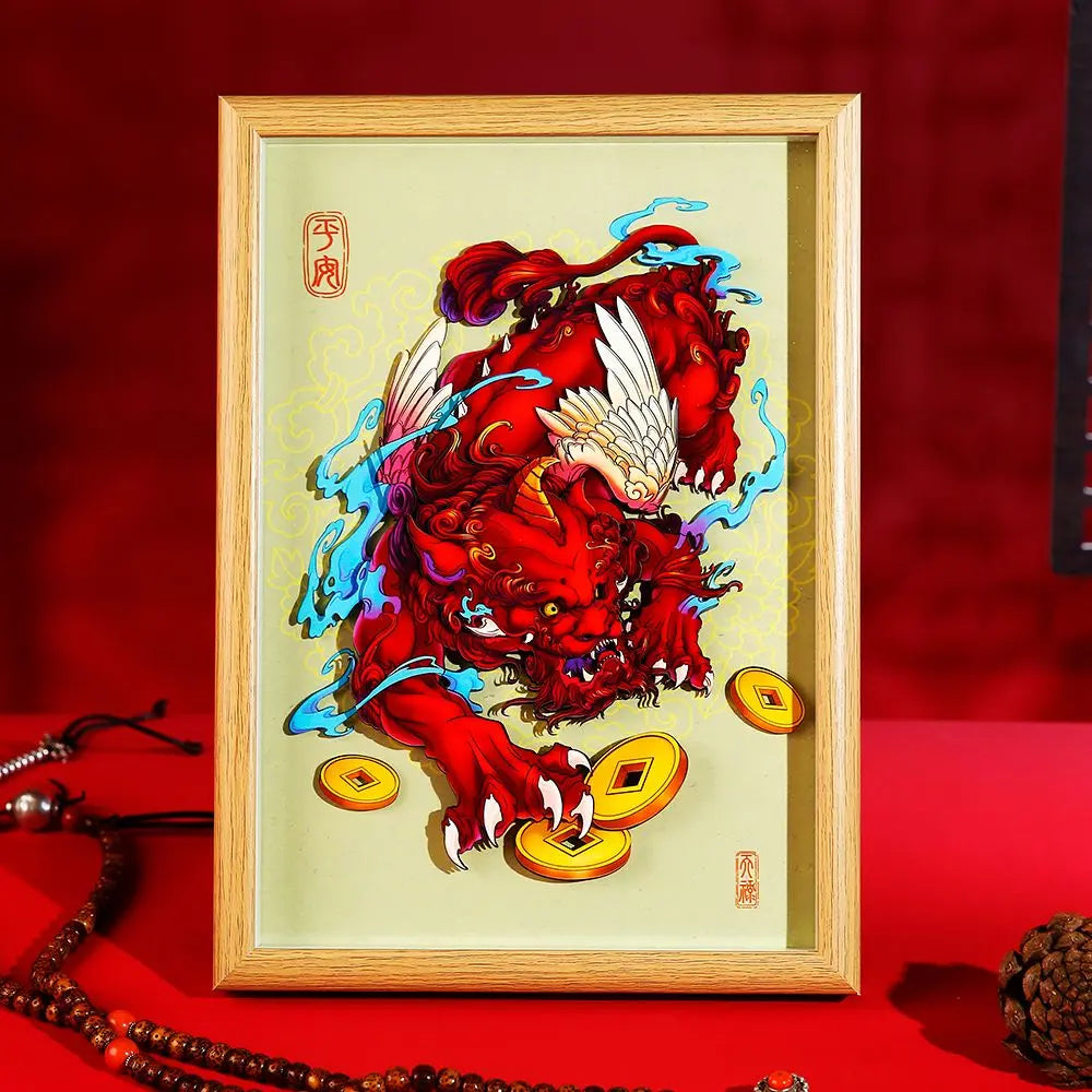 Chinese traditional paper carving handicrafts three-dimensional handwork Oriental Culture Shop