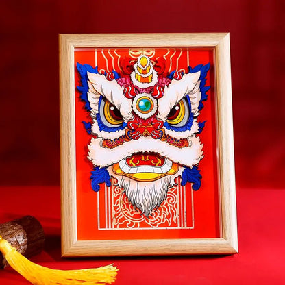 Chinese traditional paper carving handicrafts three-dimensional handwork Oriental Culture Shop