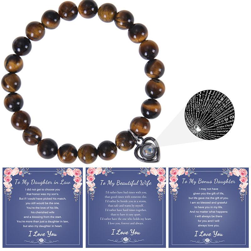 Bracelet, Say I Love You in one hundred languages, projection ore handmade, for moms, wives, daughters, sisters, etc. - Oriental Culture Shop
