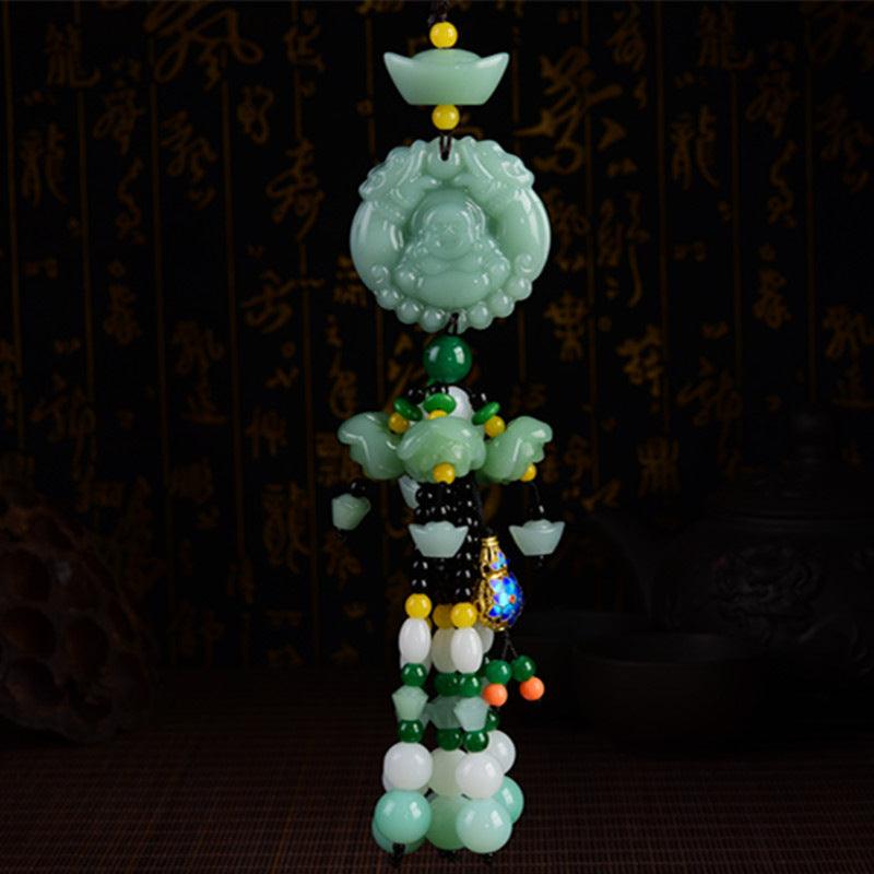 Car rearview mirror pendant, ——peace symbol, bless peace, reduce driving fatigue. - Oriental Culture Shop