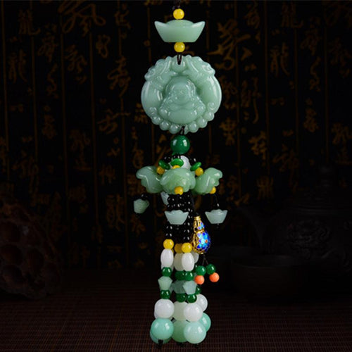 Car rearview mirror pendant, ——peace symbol, bless peace, reduce driving fatigue. - Oriental Culture Shop