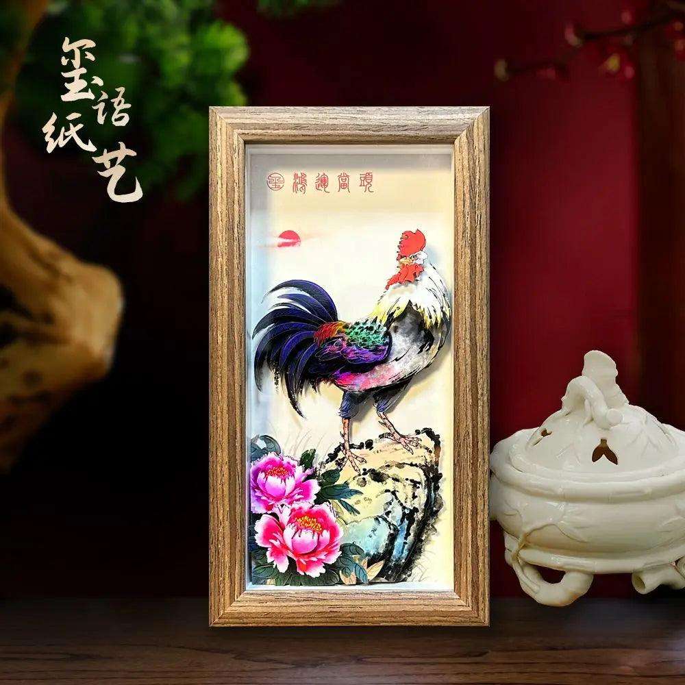 Chinese traditional paper carving handicrafts three-dimensional handwork - Oriental Culture Shop