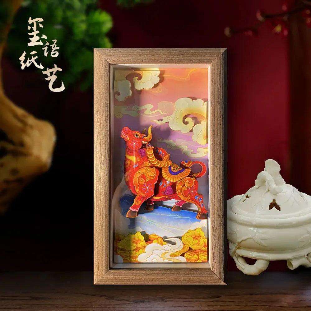 Chinese traditional paper carving handicrafts three-dimensional handwork - Oriental Culture Shop