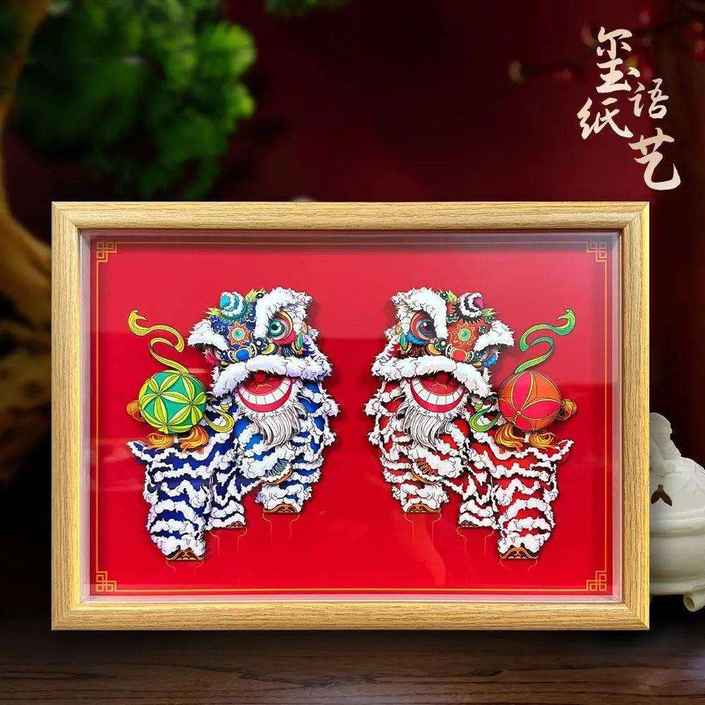 Chinese traditional paper carving handicrafts three-dimensional handwork - Oriental Culture Shop