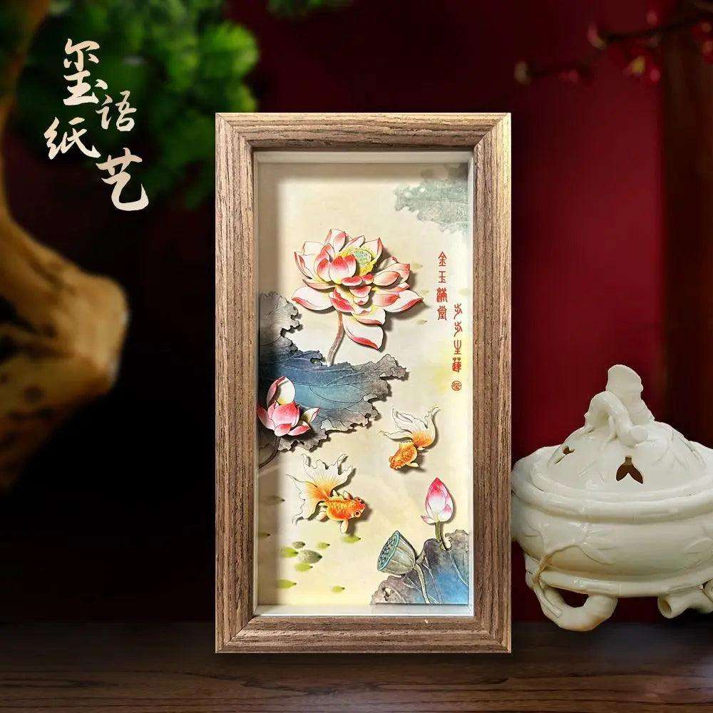 Chinese traditional paper carving handicrafts three-dimensional handwork - Oriental Culture Shop