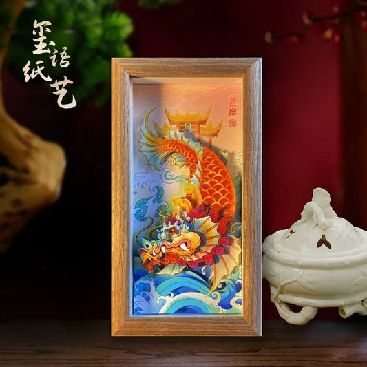 Chinese traditional paper carving handicrafts three-dimensional handwork China Shop