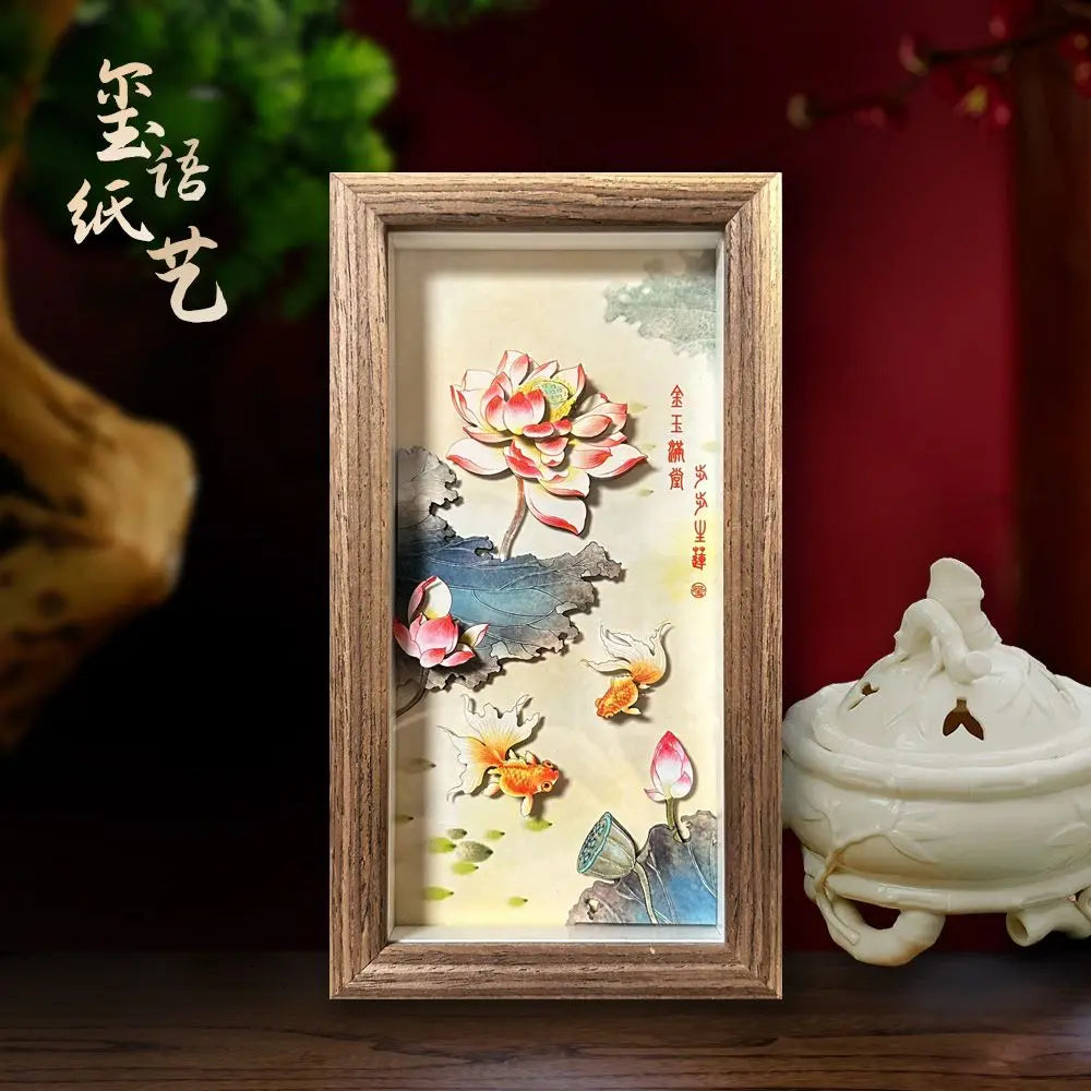 Chinese traditional paper carving handicrafts three-dimensional handwork China Shop