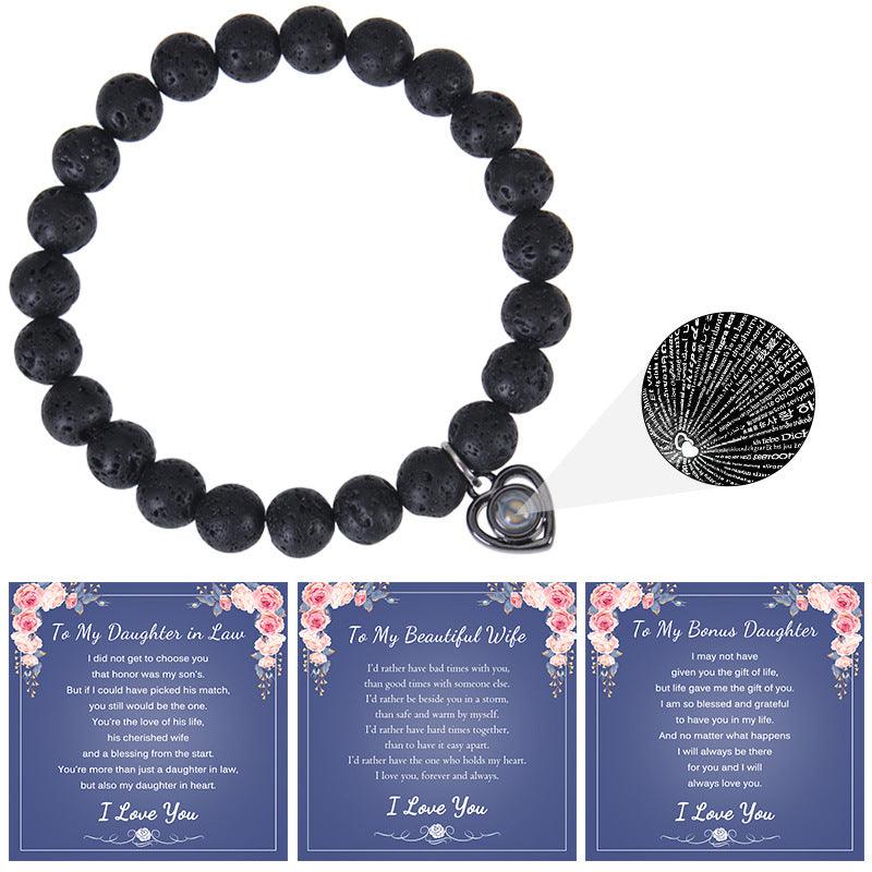 Bracelet, Say I Love You in one hundred languages, projection ore handmade, for moms, wives, daughters, sisters, etc. - Oriental Culture Shop
