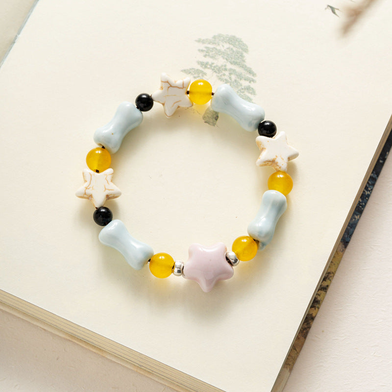 Handgefertigte Feng-Shui-Armbänder aus Keramik aus Jingdezhen – Glück bringender, stilvoller Schmuck