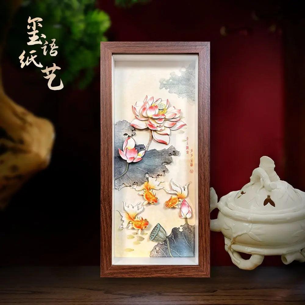 Paper carving Hand-cut art 3D three-dimensional decoration - Oriental Culture Shop