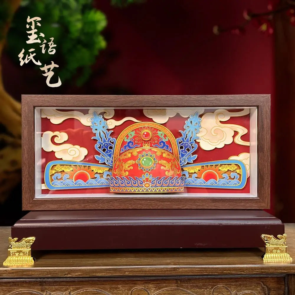 Hand-cut art 3D three-dimensional decoration Oriental Culture Shop