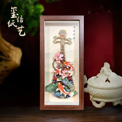 Hand-cut art 3D three-dimensional decoration Oriental Culture Shop