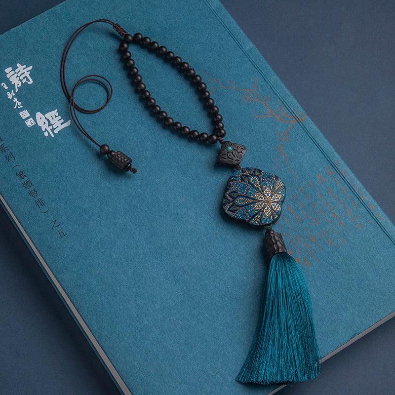 2025 New Premium Handmade Clover Car Safety Amulet Hanging Decoration for Secure Trips - Oriental Culture Shop