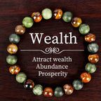 Bohemian bracelet Tiger Eye Stone bracelet - jewelry, symbol of wealth, with wind spa healing function. - Oriental Culture Shop