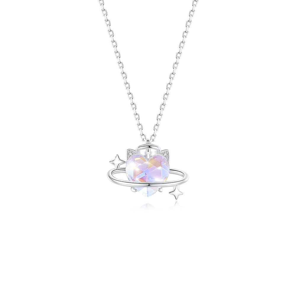 💖925 Silver Angel and Devil Necklace  A Unique and Romantic Emotional Bond