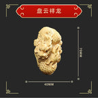 Boxwood carving——The Master gives energy to keep the treasure safe hanging ornaments - Oriental Culture Shop