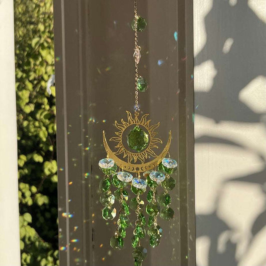 Shimmering Crystal Dreamcatcher Sun Catcher Hanging Decoration for Couples - Oriental Culture Shop