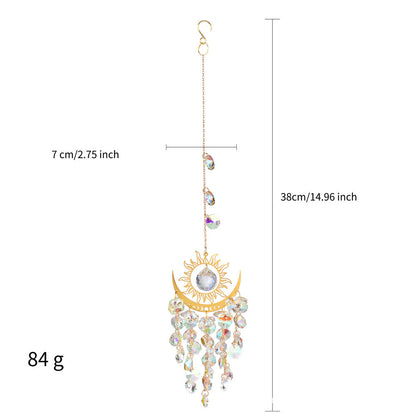 Shimmering Crystal Dreamcatcher Sun Catcher Hanging Decoration for Couples