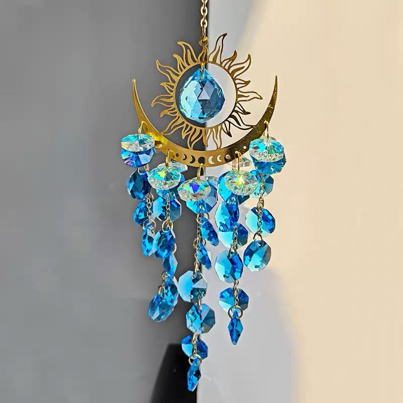 Shimmering Crystal Dreamcatcher Sun Catcher Hanging Decoration for Couples - Oriental Culture Shop