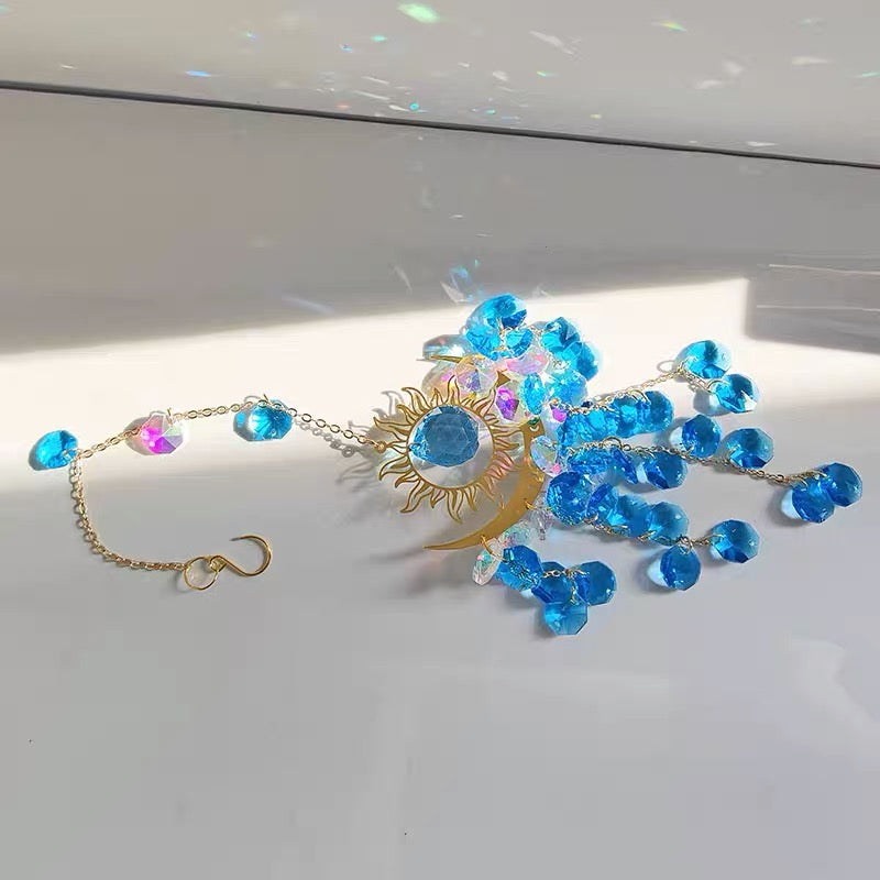Shimmering Crystal Dreamcatcher Sun Catcher Hanging Decoration for Couples - Oriental Culture Shop