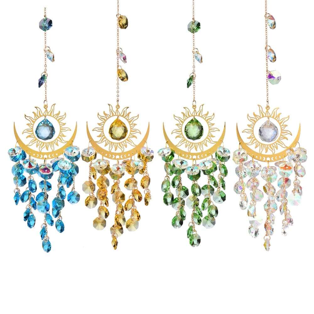 Shimmering Crystal Dreamcatcher Sun Catcher Hanging Decoration for Couples - Oriental Culture Shop