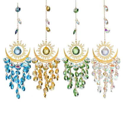 Shimmering Crystal Dreamcatcher Sun Catcher Hanging Decoration for Couples - Oriental Culture Shop