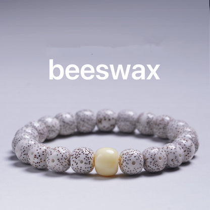 High - Density Hainan Xingyue Bodhi Beads Bracelet - Clear Moon, Sparse Stars, Large Blank Space, Unisex Buddhist Bead Jewelry