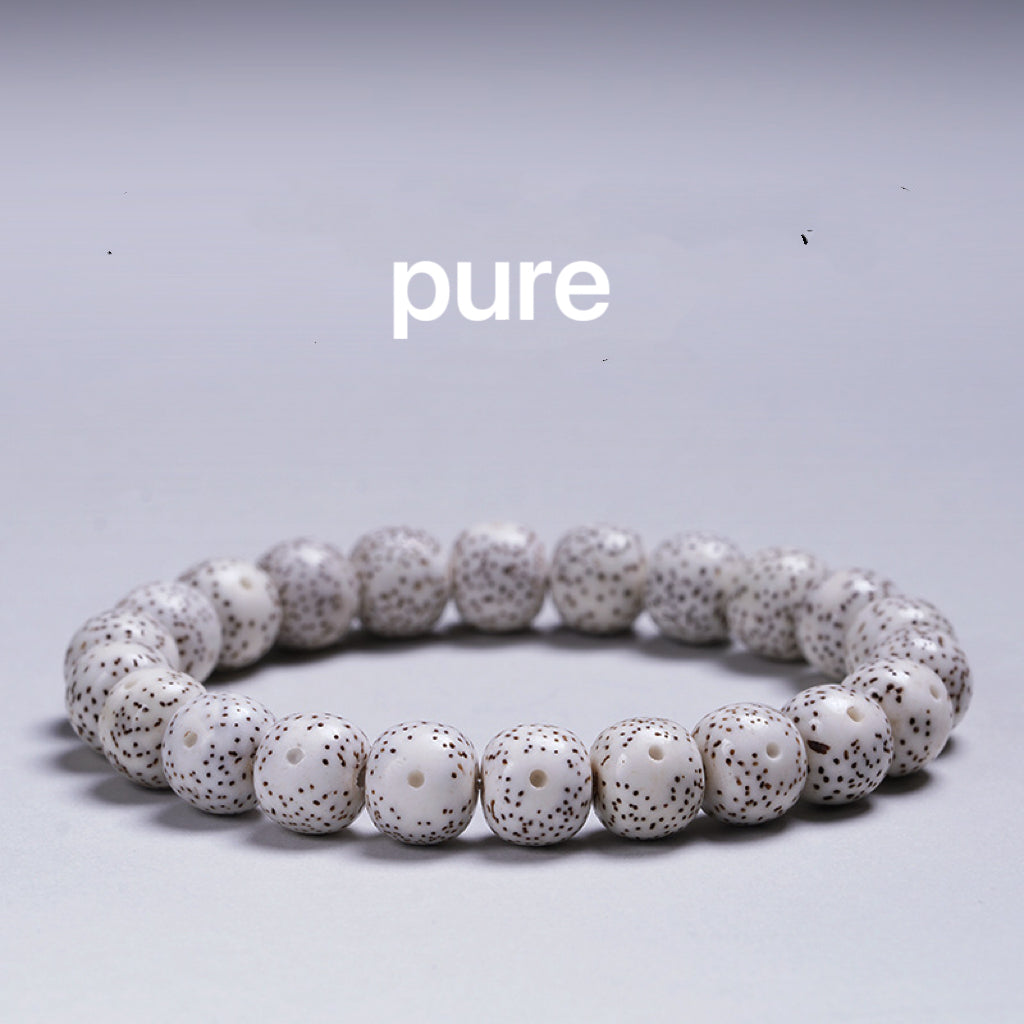 Handmade Bracelet Feng Shui Wealth Lucky Charm Spiritual Energy Crystal Protection Amulet Clear Moon, Sparse Stars, Large Blank Space, Unisex Buddhist Bead Jewelry - Oriental Culture Shop