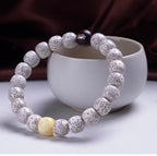 Handmade Bracelet Feng Shui Wealth Lucky Charm Spiritual Energy Crystal Protection Amulet Clear Moon, Sparse Stars, Large Blank Space, Unisex Buddhist Bead Jewelry - Oriental Culture Shop