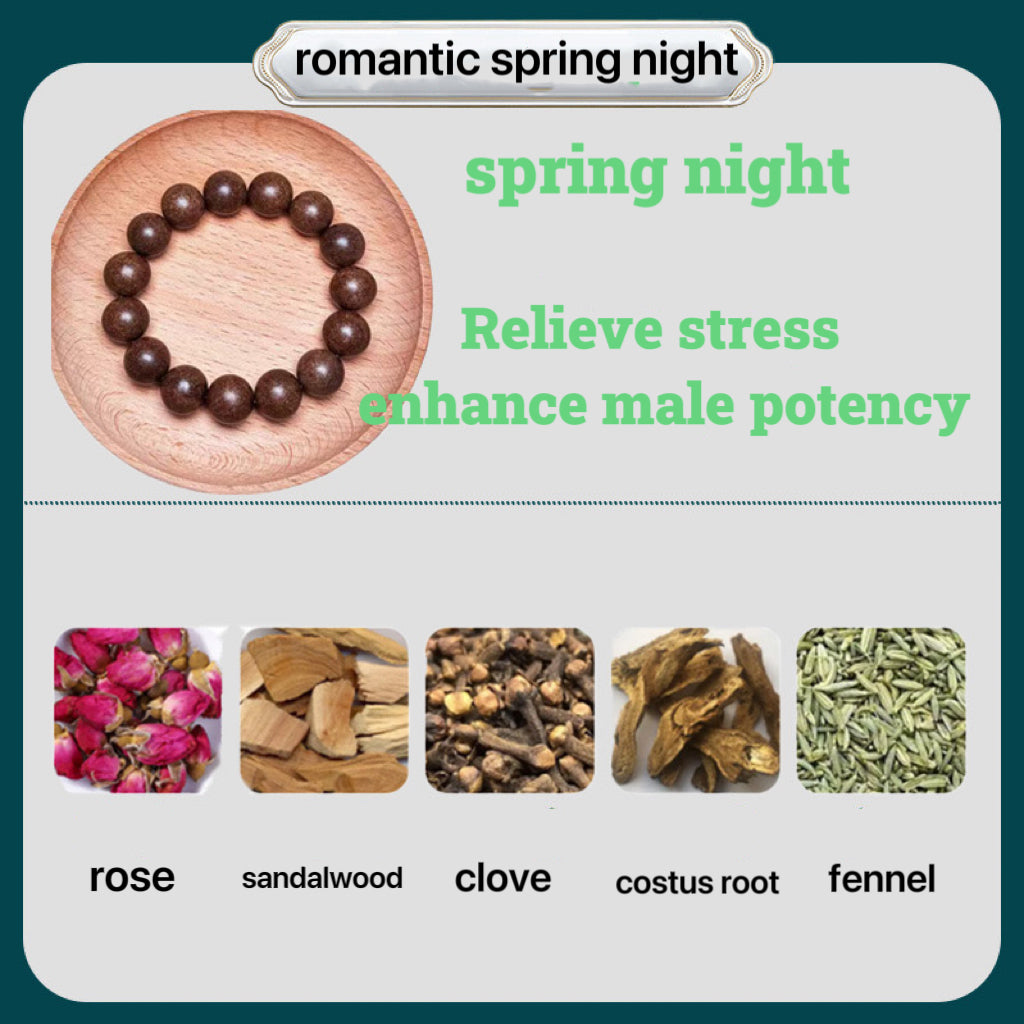 Ancient Handmade herbal medicine bracelet Incense Beads with Multiple Efficacy: Sleep Aid, Stress Relief & Emotional Stability