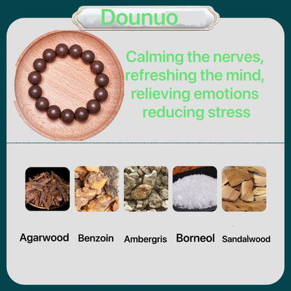 Ancient Handmade herbal medicine bracelet Incense Beads with Multiple Efficacy: Sleep Aid, Stress Relief & Emotional Stability