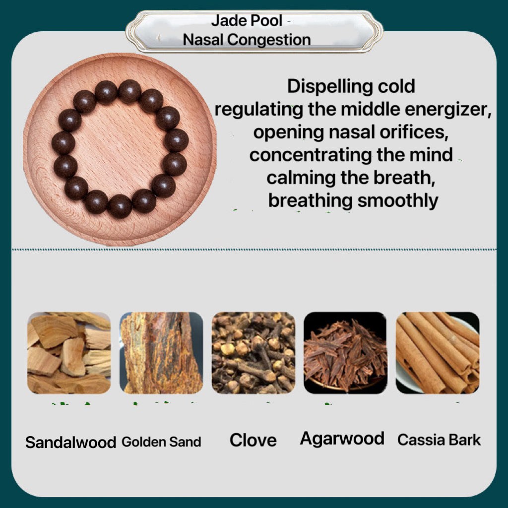 Ancient Handmade herbal medicine bracelet Incense Beads with Multiple Efficacy: Sleep Aid, Stress Relief & Emotional Stability