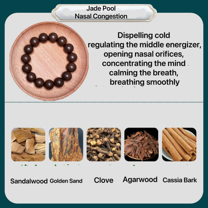 Ancient Handmade herbal medicine bracelet Incense Beads with Multiple Efficacy: Sleep Aid, Stress Relief & Emotional Stability