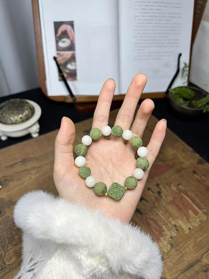 Trending Handmade Chinese Herbal Incense Bead Bracelet – Natural Aromatherapy, Stress Relief & Boho Fashion Accessory - Oriental Culture Shop