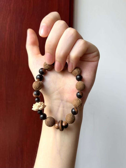 Trending Handmade Chinese Herbal Incense Bead Bracelet – Natural Aromatherapy, Stress Relief & Boho Fashion Accessory - Oriental Culture Shop