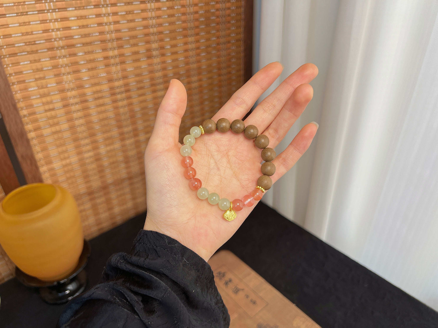 Trending Handmade Chinese Herbal Incense Bead Bracelet – Natural Aromatherapy, Stress Relief & Boho Fashion Accessory - Oriental Culture Shop