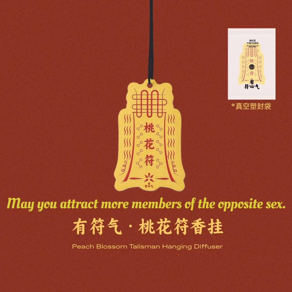 Handmade Chinese Car Hanging Amulet Incense Tablets Car Blessing Amulet  CelestialCruise ScentShield