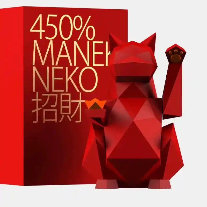 Oriental Feng Shui - Inspired Art Toy: Mythical Lucky Cat with Eco - friendly Material & Industrial Craftsmanship