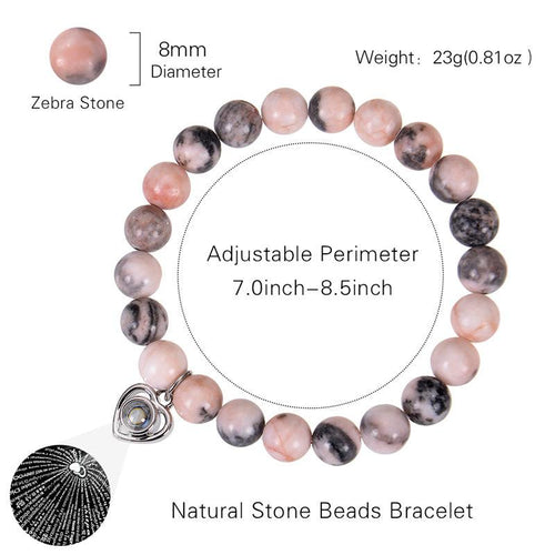 Bracelet, Say I Love You in one hundred languages, projection ore handmade, for moms, wives, daughters, sisters, etc. - Oriental Culture Shop