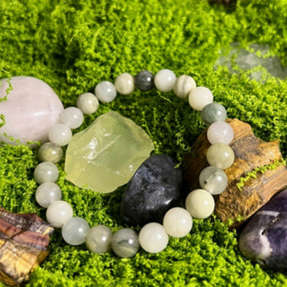 Green grass agate bracelet, -- Healing function! Oriental Culture Shop