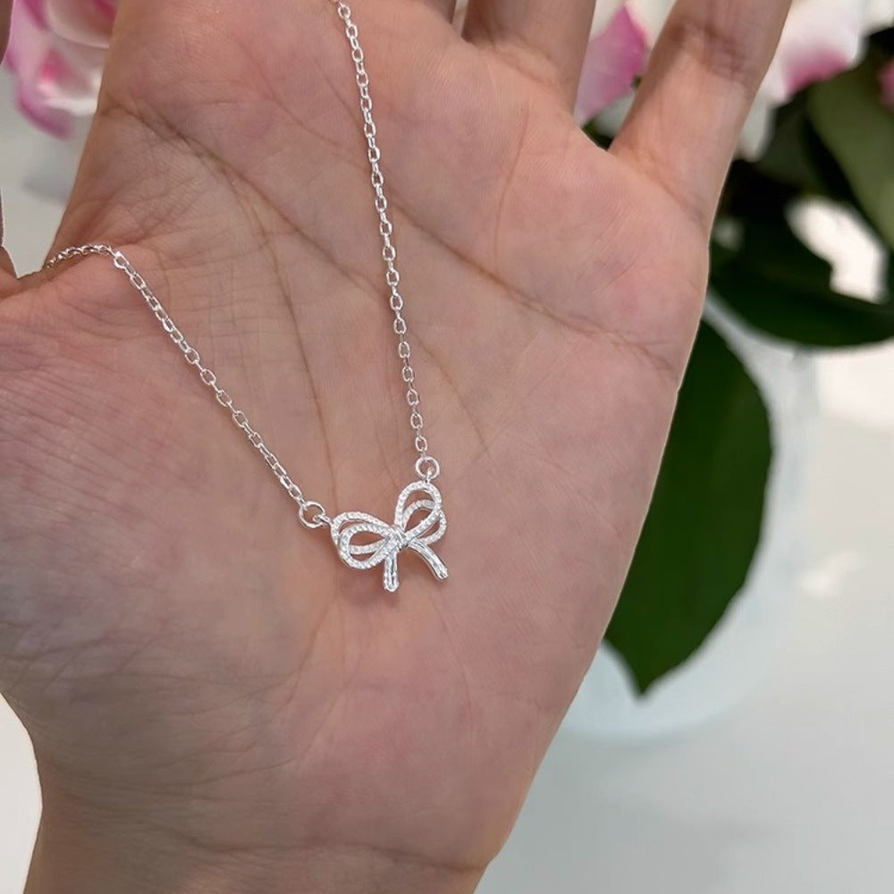 Handgefertigte Halsketten aus 925er Silber: Perlen-Lockbone-Stile für Geschenke, Paare und viel Glück 